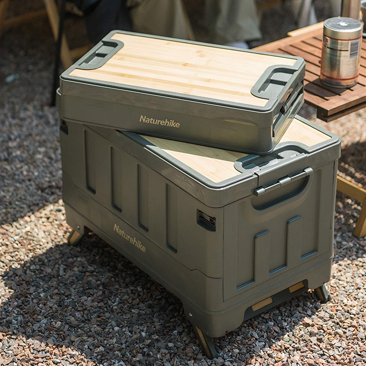 Naturehike Thùng Nhựa Cắm Trại PP Đựng Đồ Đa Năng