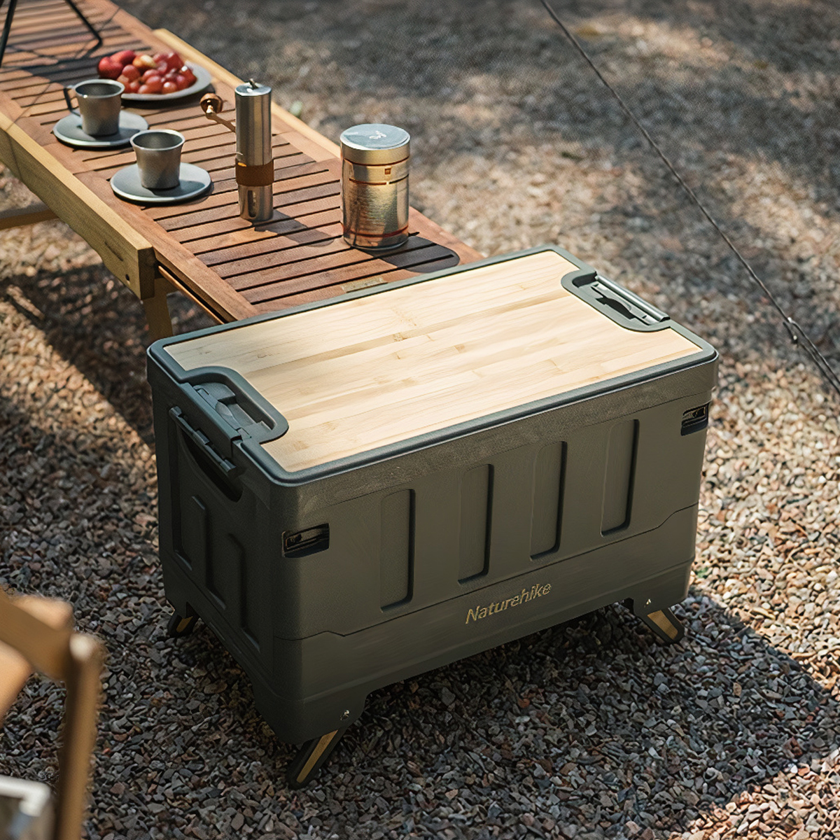 Naturehike Thùng Nhựa Cắm Trại PP Đựng Đồ Đa Năng