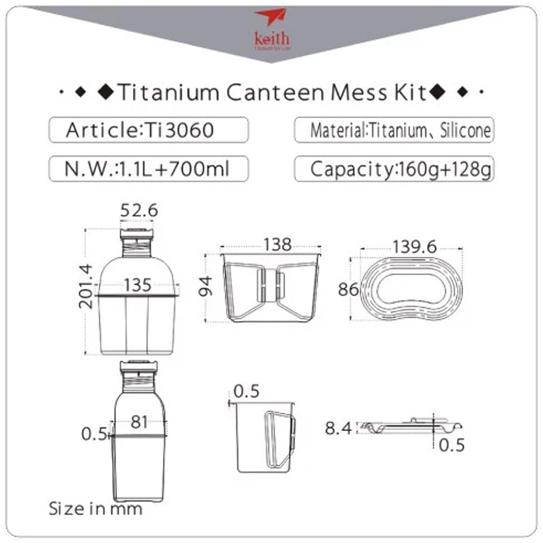 Bộ Bi Dông Titanium Đựng Thực Phẩm