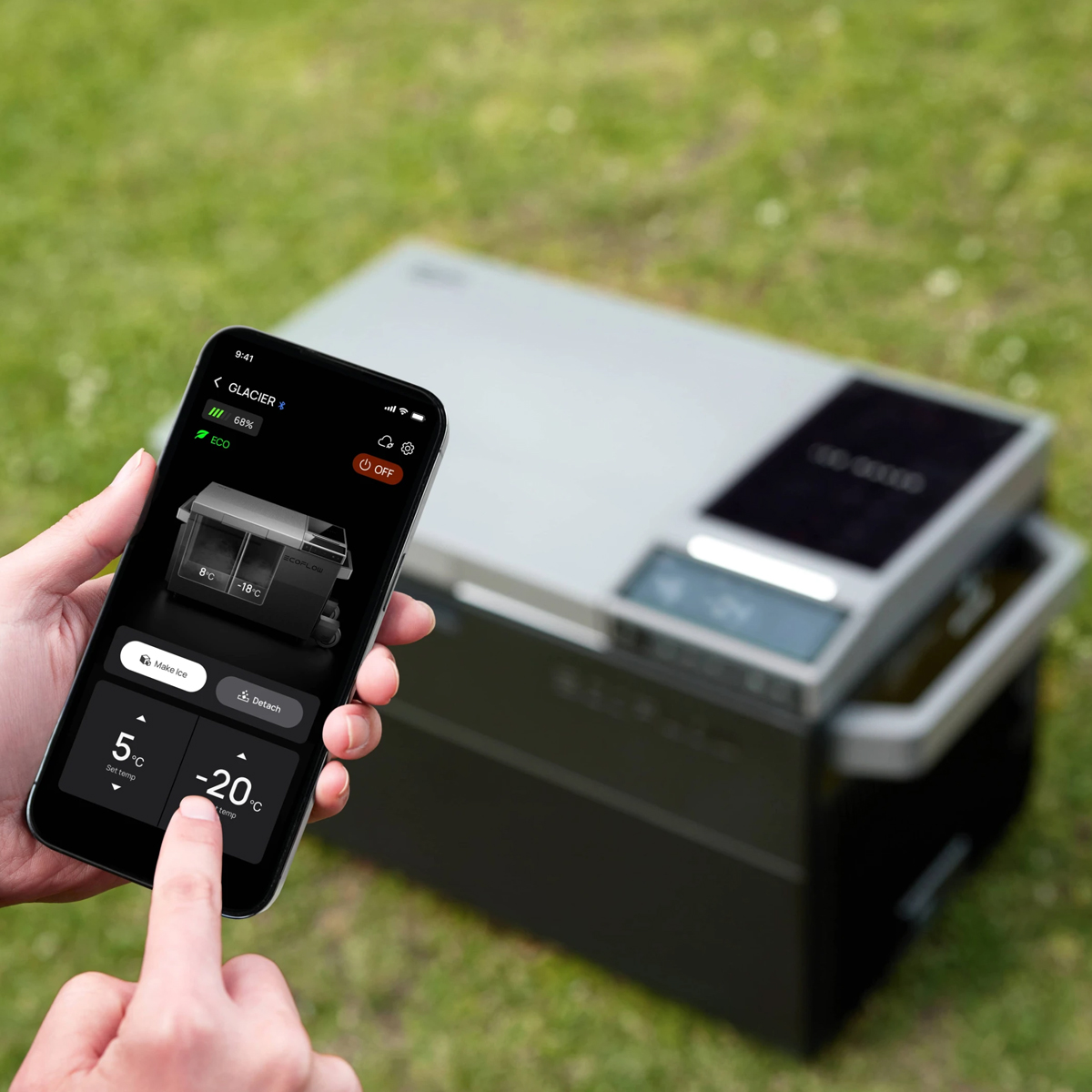 Ecoflow Glacier Tủ Lạnh Có Làm Đá Du Lịch Dã Ngoại