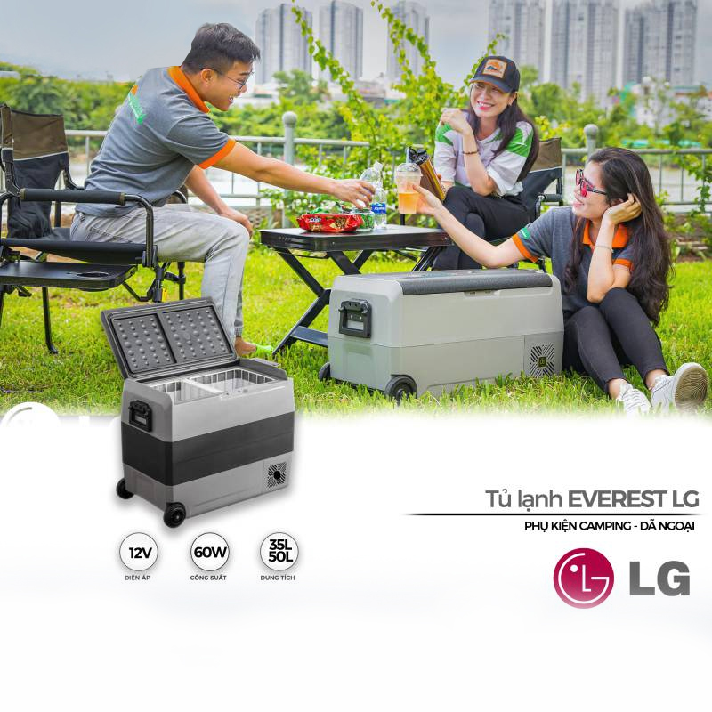 Tủ Lạnh Dã Ngoại Everest Lg Compressor (Dung Tích 36L Và 50L)