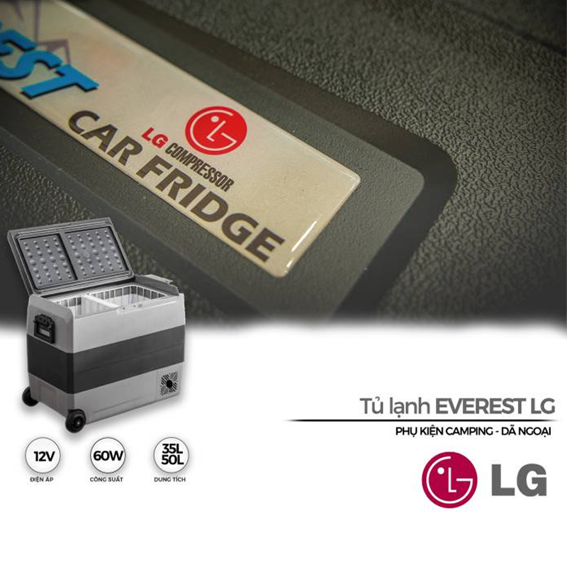 Tủ Lạnh Dã Ngoại Everest Lg Compressor (Dung Tích 36L Và 50L)