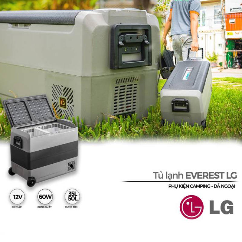 Tủ Lạnh Dã Ngoại Everest Lg Compressor (Dung Tích 36L Và 50L)
