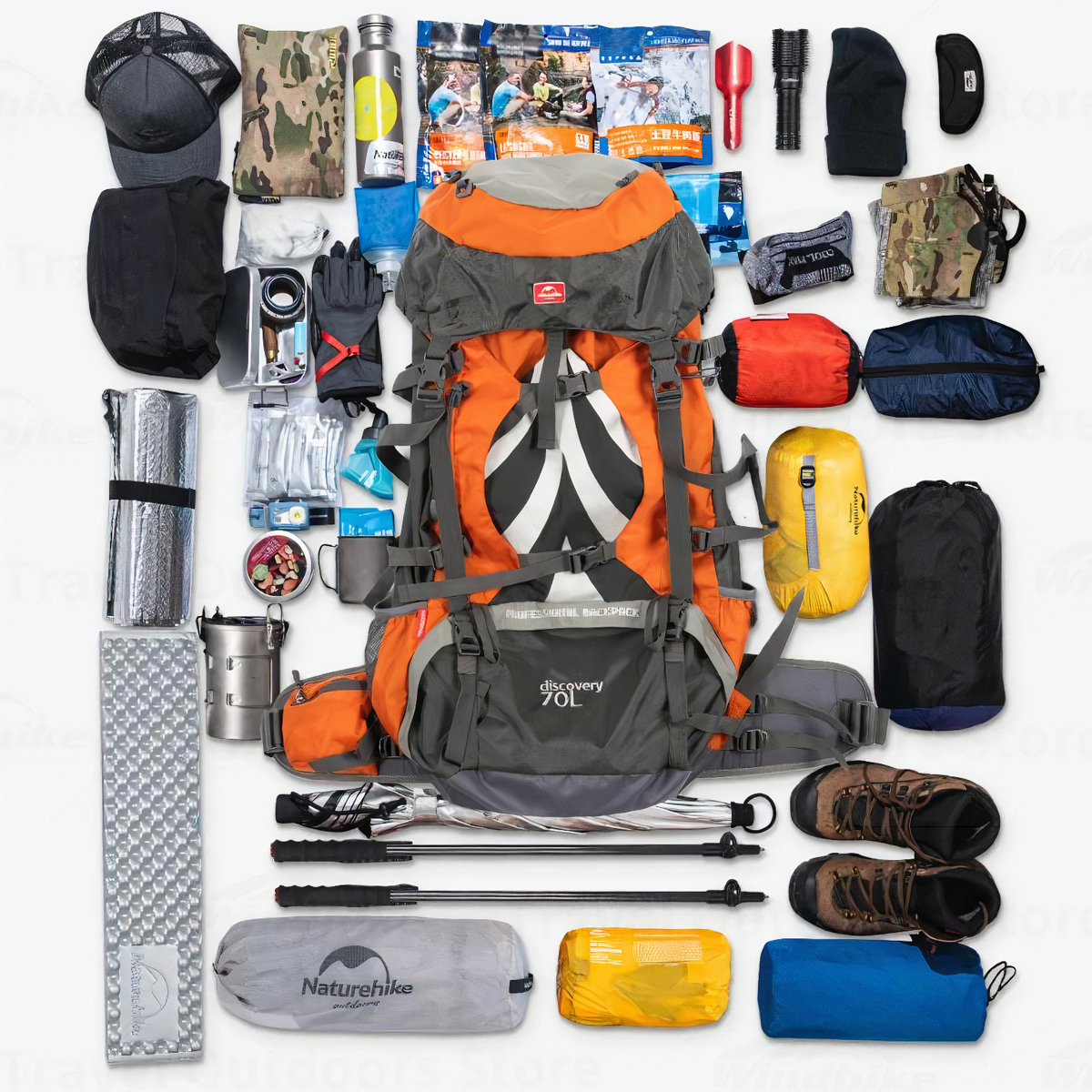 Naturehike Balo Trekking – Dã Ngoại 70L + 5