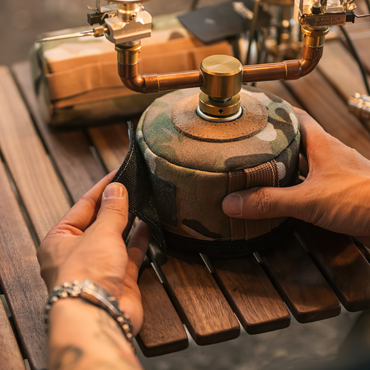 Naturehike Túi Đựng Bình Gas Mini Camouflage NH21PJ123