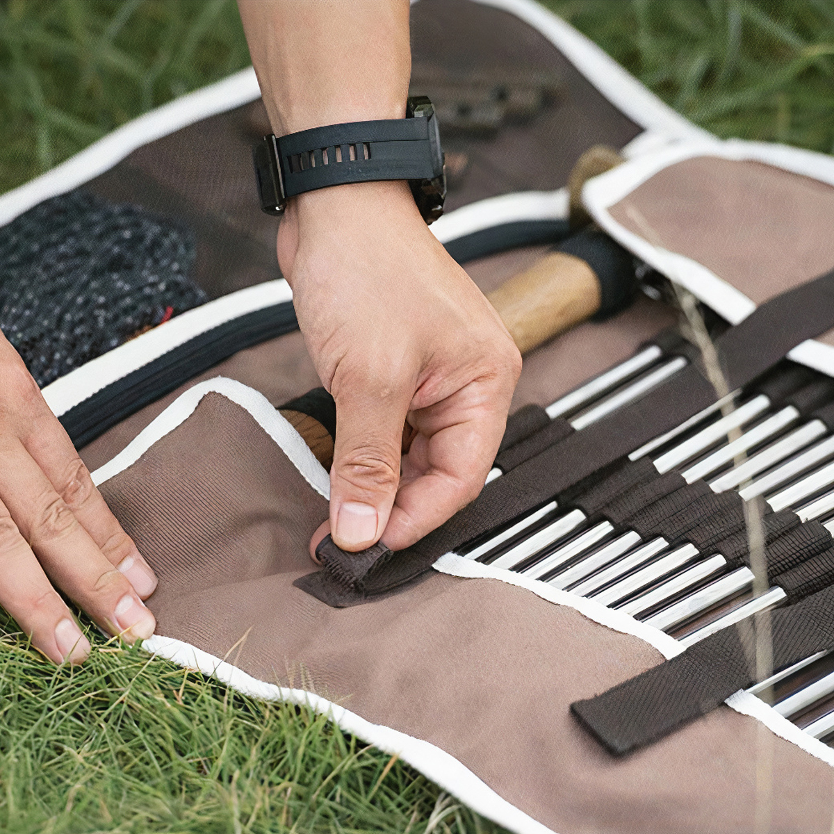 Naturehike Túi Đựng Cọc Lều Cắm Trại Bằng Vải Bố