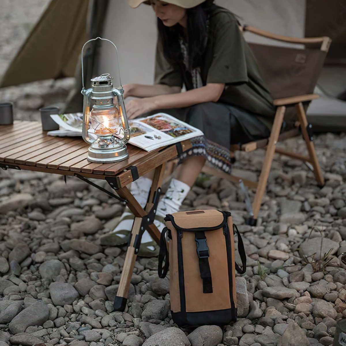 Naturehike NH21YW125 Túi Đựng Đèn Gas Cắm Trại Vải Canvas