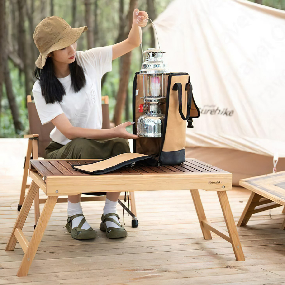 Naturehike NH21YW125 Túi Đựng Đèn Gas Cắm Trại Vải Canvas