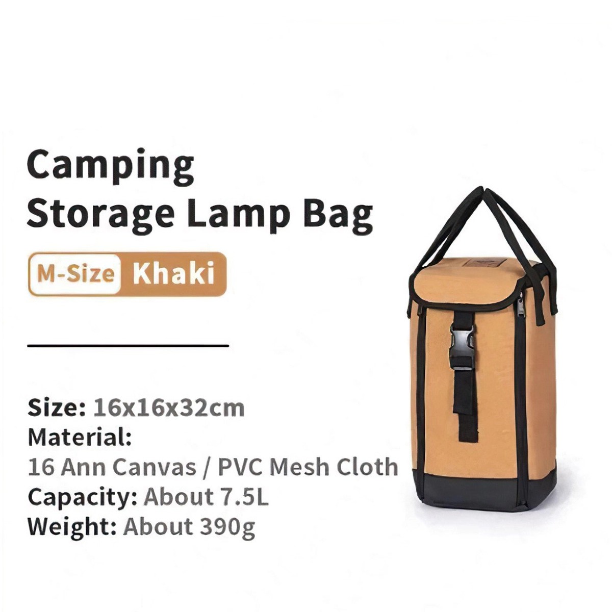 Naturehike NH21YW125 Túi Đựng Đèn Gas Cắm Trại Vải Canvas