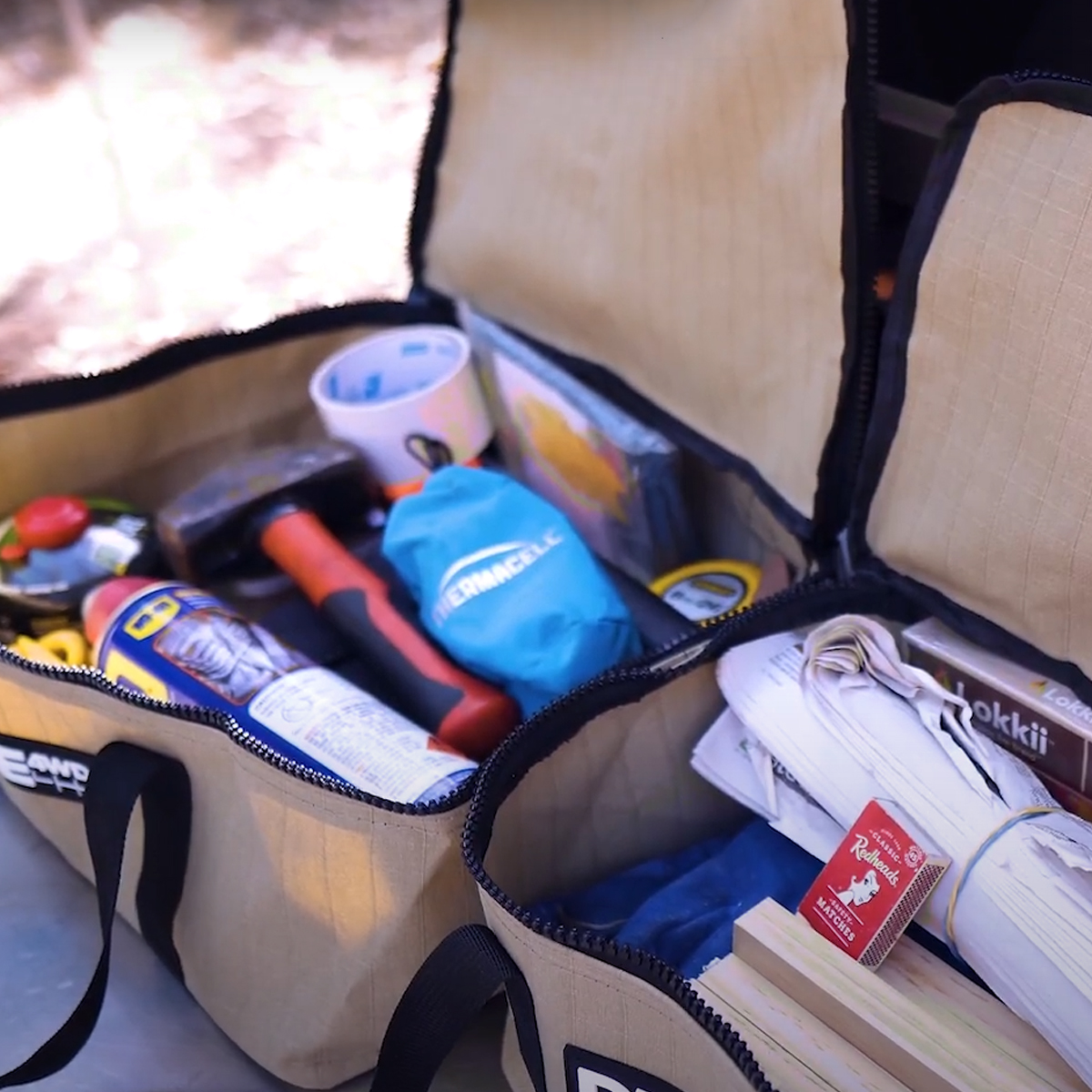 Dune Túi Đựng Đồ Medium Canvas Storage Bag Brown