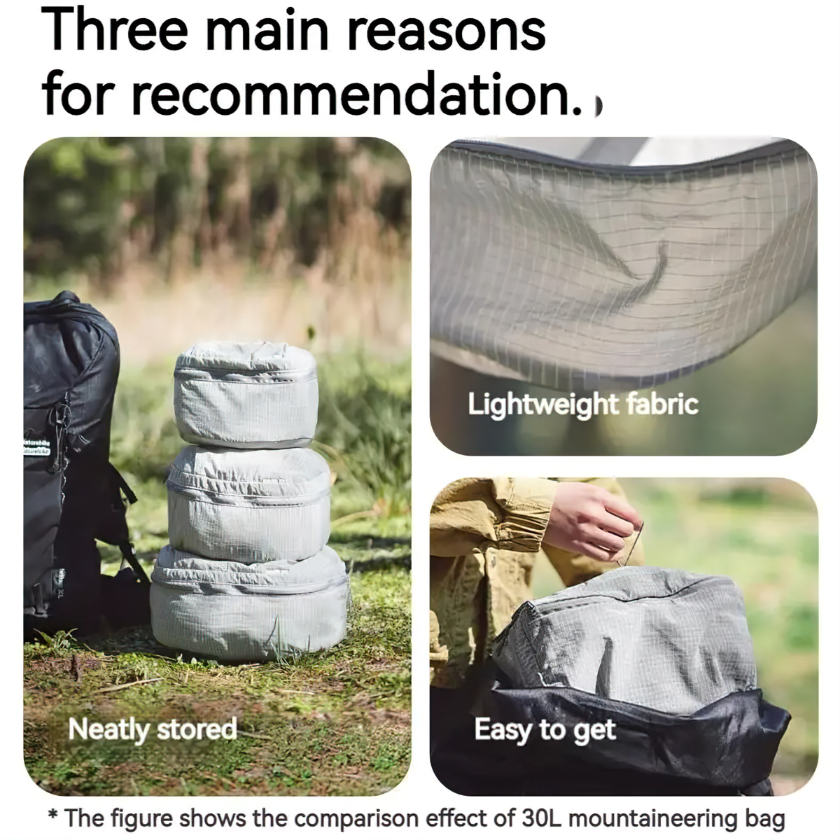 Naturehike CNK2350XB011 Túi Đựng Đồ Kháng Nước Cắm Trại Du Lịch ( 3 túi )