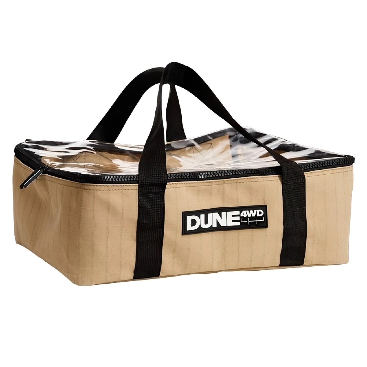 Dune Túi Đựng Đồ Nắp Trong Suốt Medium Canvas Storage Bag With Clear Top Brown