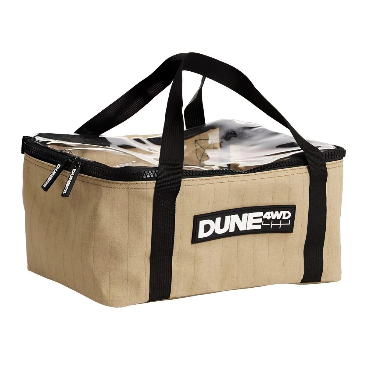 Dune Túi Đựng Đồ Nắp Trong Suốt Medium Canvas Storage Bag With Clear Top Brown