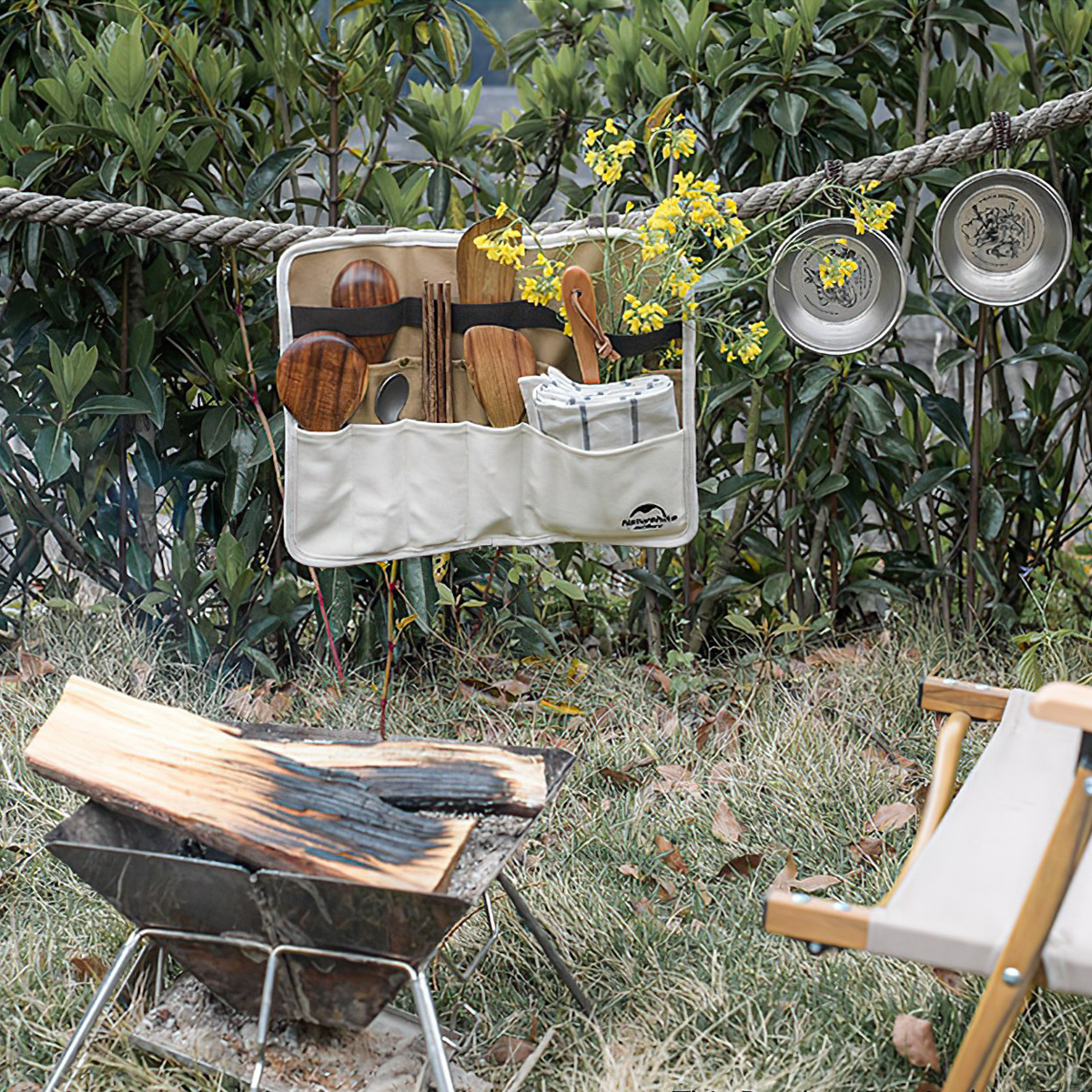 Naturehike Túi Đựng Dụng Cụ Nấu Ăn Cắm Trại Canvas Tableware Storage Bag