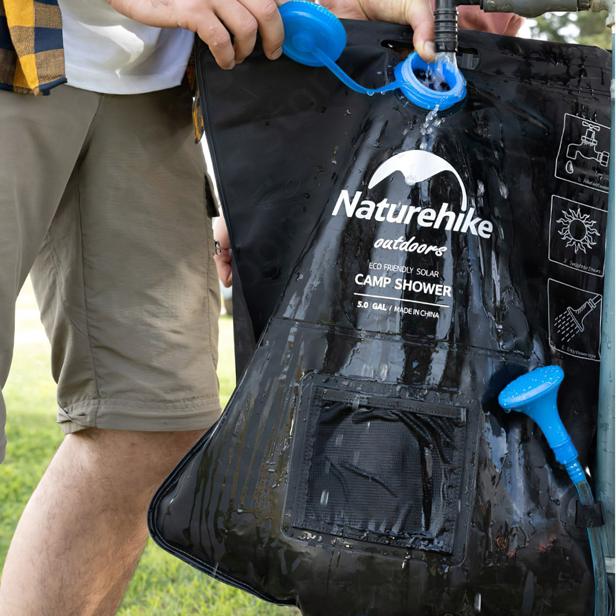 Naturehike Túi Đựng Nước Tắm Thái Dương Năng