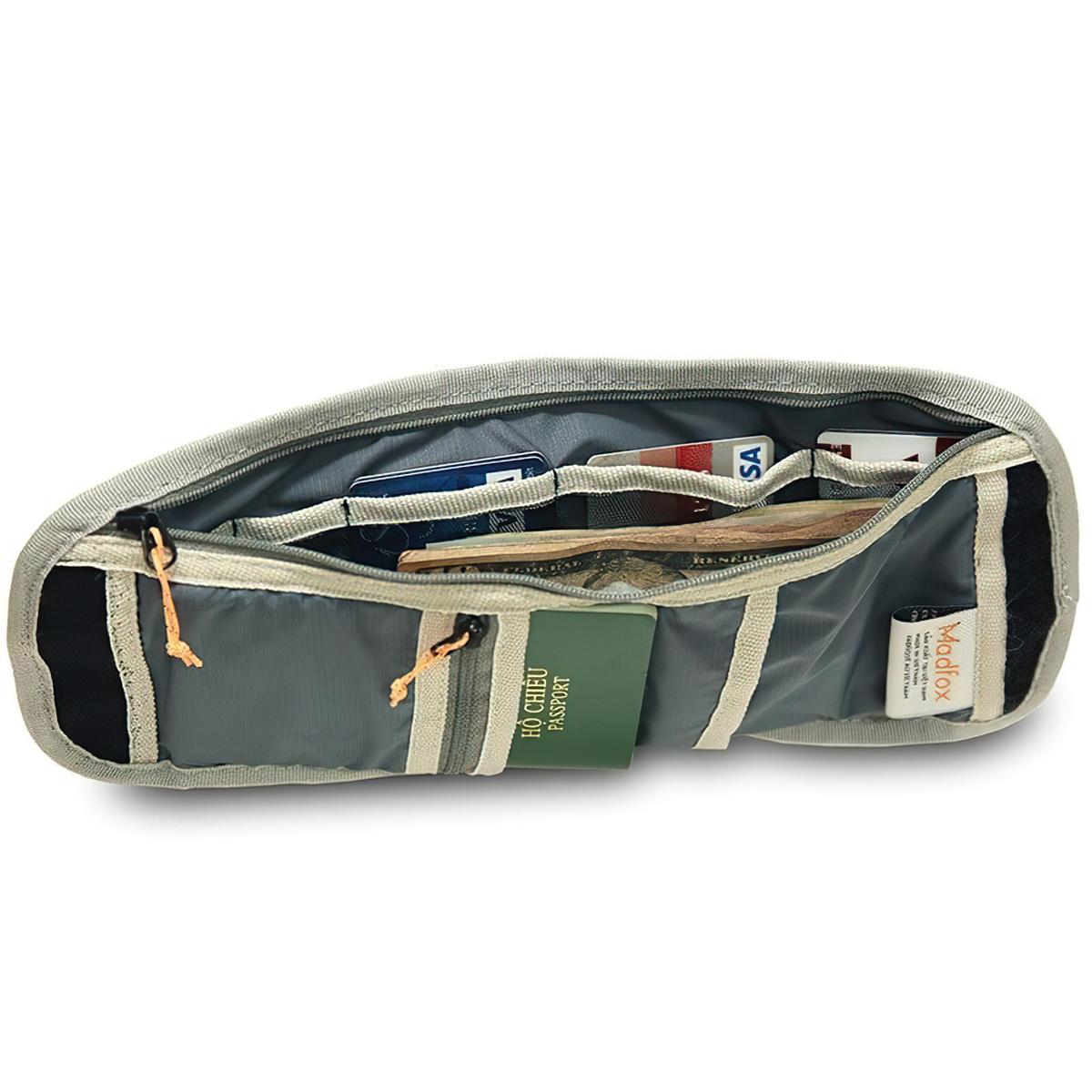 Madfox Travel Charm Túi Đựng Passport Đeo Cổ