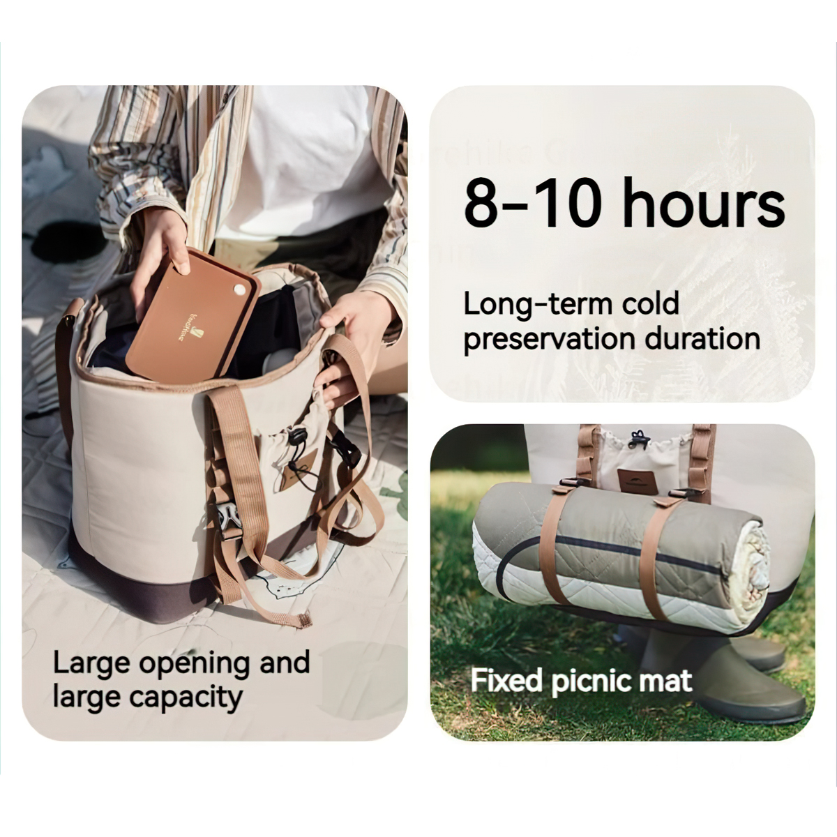 Naturehike CNK2350CF013 Túi Giữ Nhiệt Ngoài Trời Dung Tích 7L / 15L