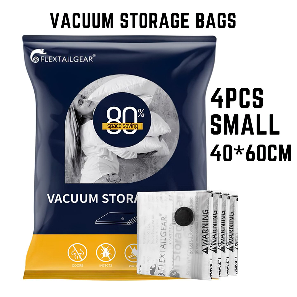 Flextail Vacuum Bag Set 4pcs (set 4 túi) Túi hút chân không