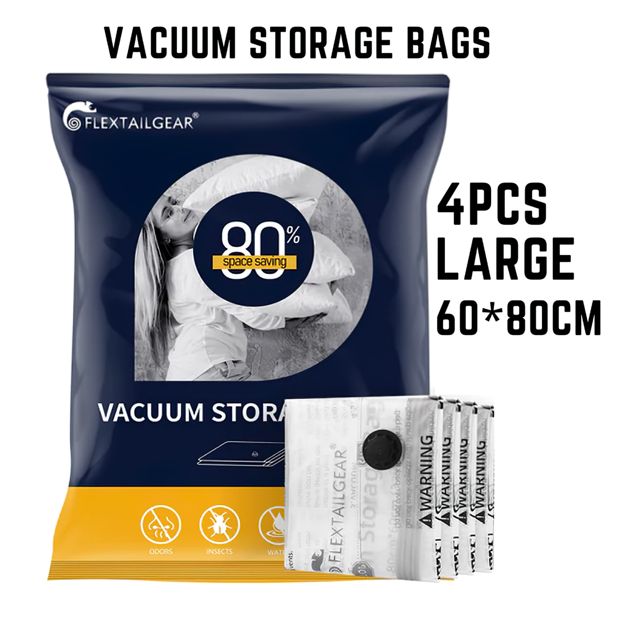 Flextail Vacuum Bag Set 4pcs (set 4 túi) Túi hút chân không