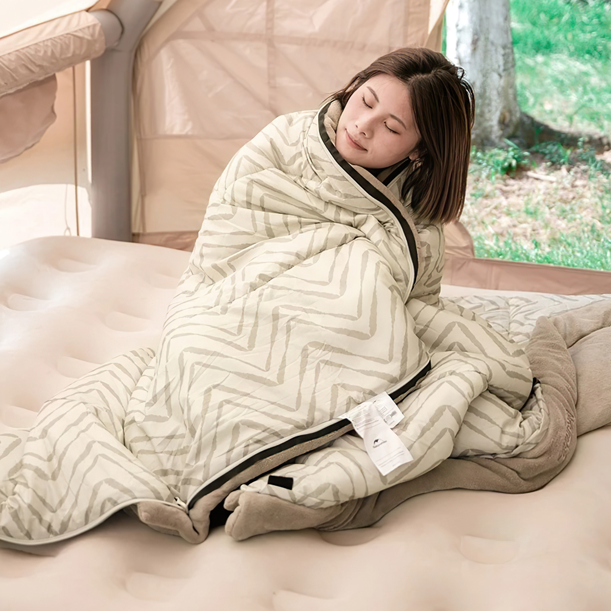 Naturehike CNK2300SD012 Túi Ngủ Cắm Trại Bông Lót Nhung Lông Cừu