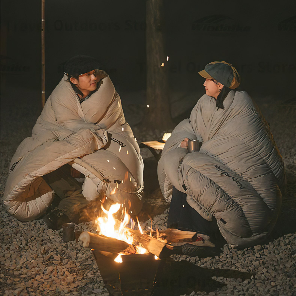 Naturehike Túi Ngủ Cắm Trại Dày Siêu Nhẹ Chống Nước