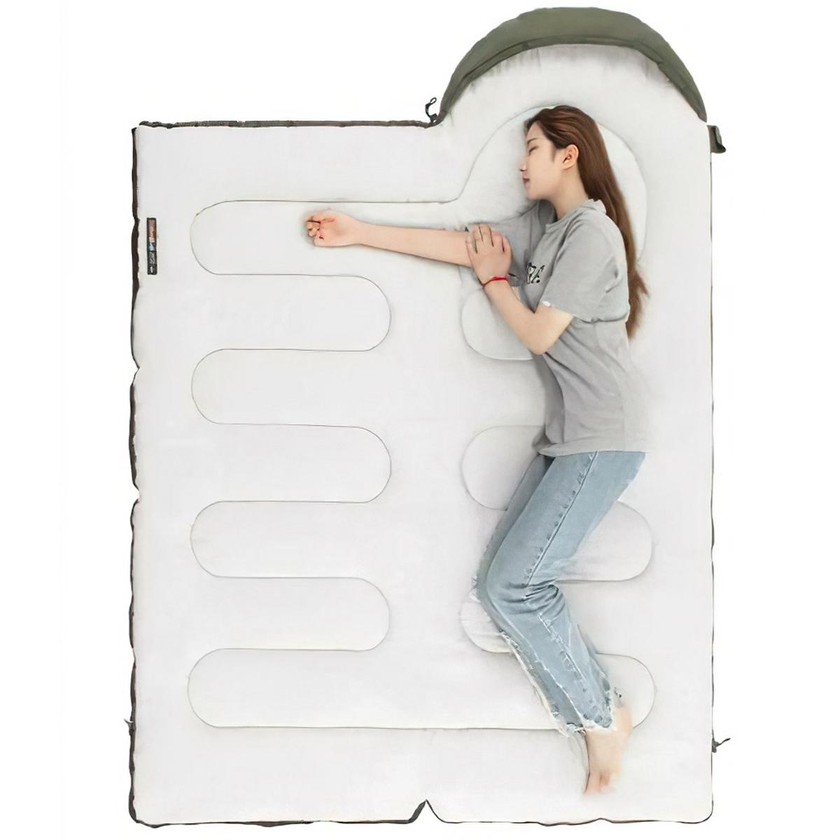 Naturehike NH21MSD08 Túi Ngủ Cắm Trại Có Nón Y150L