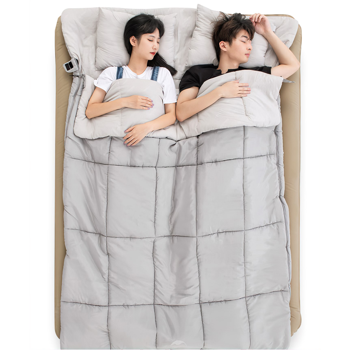 Naturehike Túi Ngủ Đôi Cotton Có Gối Bông