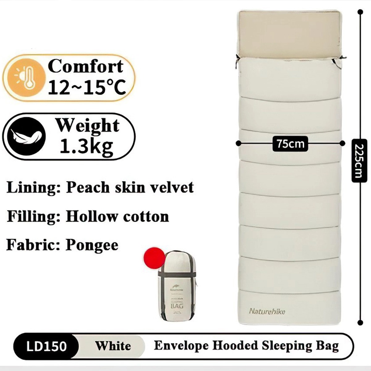 Naturehike CNK2300SD016 Túi Ngủ Du Lịch Cắm Trại
