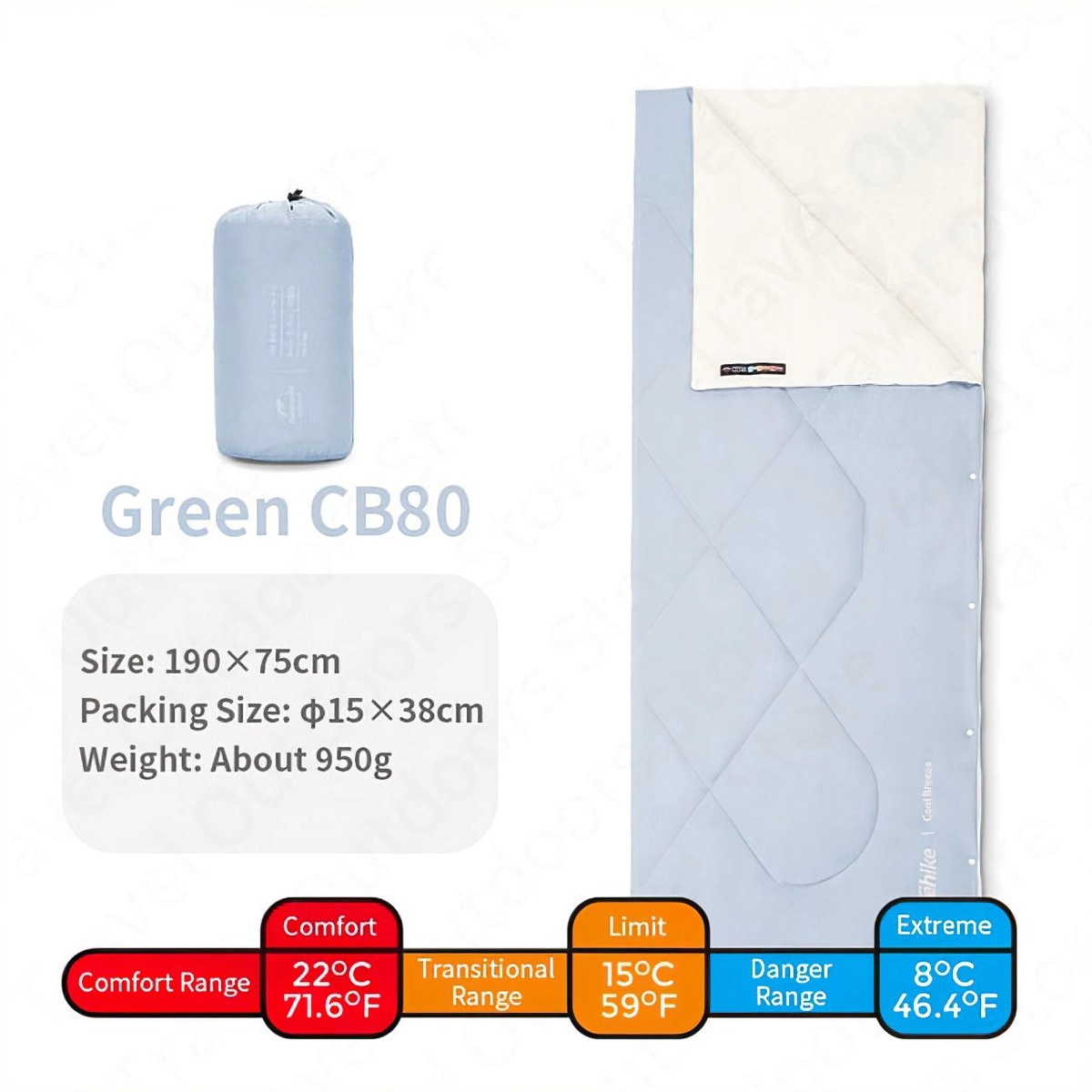 Naturehike Túi Ngủ Hè Gọn Nhẹ