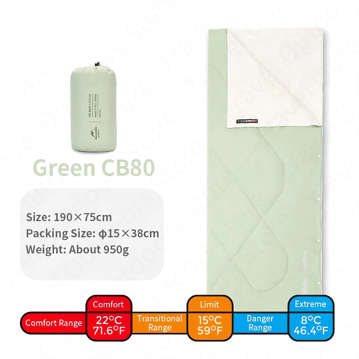 Naturehike Túi Ngủ Hè Gọn Nhẹ