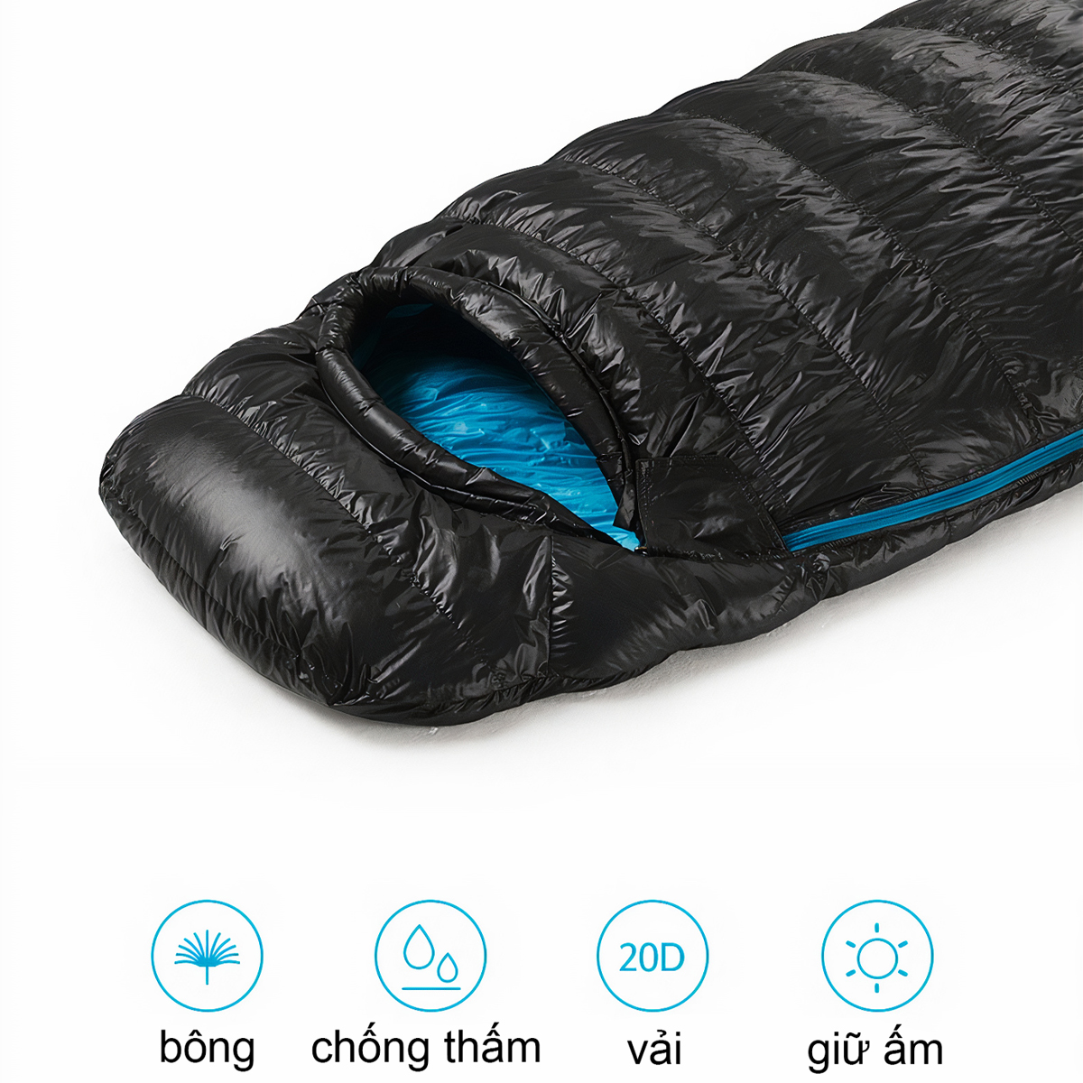 Naturehike Túi ngủ lông vũ cắm trại giữ ấm từ -  CWZ400 2-7°C - CW400 0-5°C