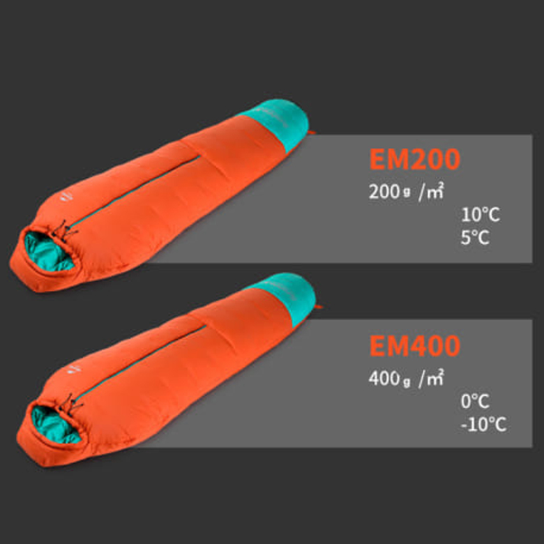Naturehike NH17S013-D Túi Ngủ Cắm Trại Mùa Đông 4 Layers Mummy Sleeping Bag EM200