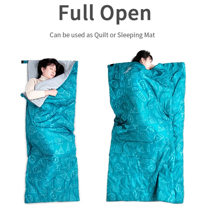 Naturehike NH19S150-D Túi Ngủ Cắm Trại Mùa Hè Siêu Nhẹ Ultralight Sleeping Bag