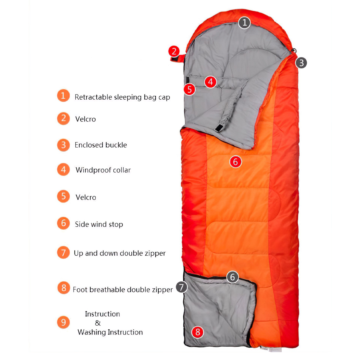 NatureHike Túi Ngủ Siêu Nhẹ, Có Mũ Trùm Đầu