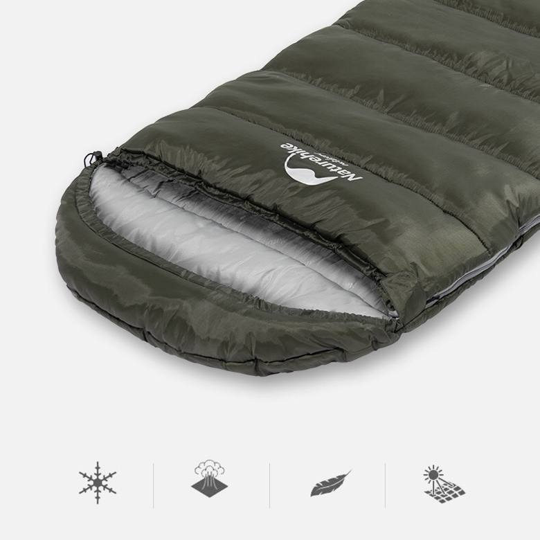 Naturehike NH20MSD07 Túi Ngủ Cắm Trại Có Trùm Đầu