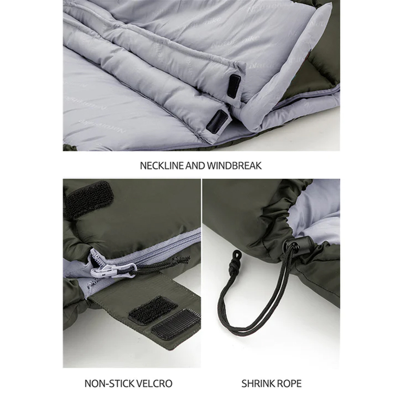 Naturehike NH20MSD07 Túi Ngủ Cắm Trại Có Trùm Đầu