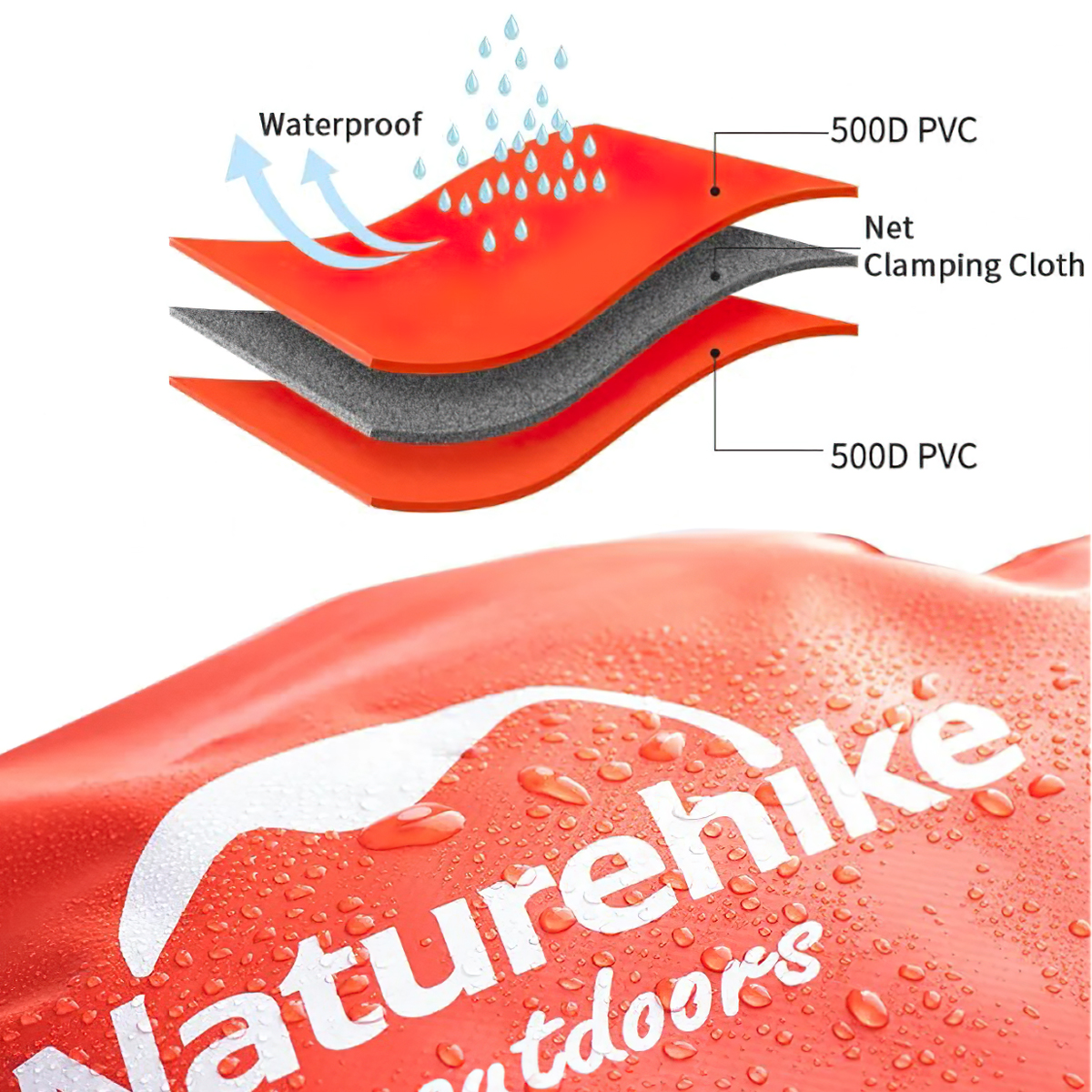 Naturehike Túi Xách Xếp Gọn Cắm Trại Chống Nước NH20FSB03