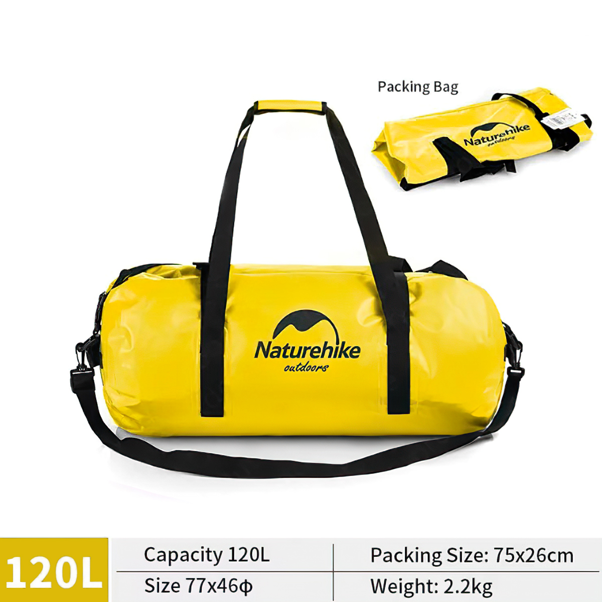 Naturehike Túi Xách Xếp Gọn Cắm Trại Chống Nước NH20FSB03