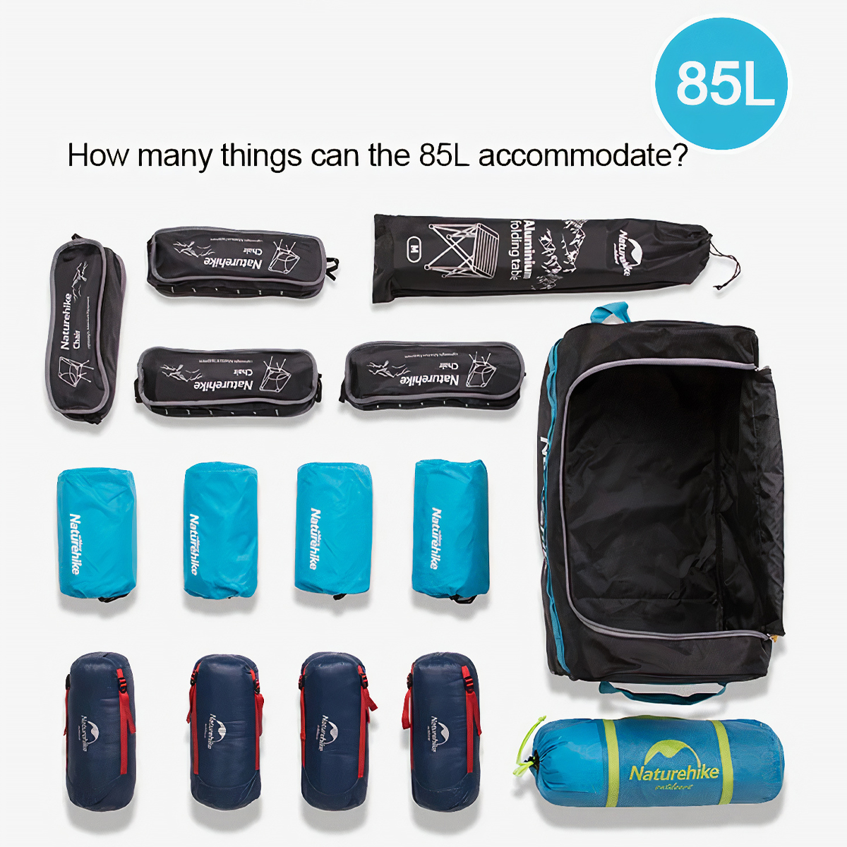 NatureHike Vali Kéo Cắm Trại - Du Lịch Cao Cấp Gấp Gọn, Chống Nước