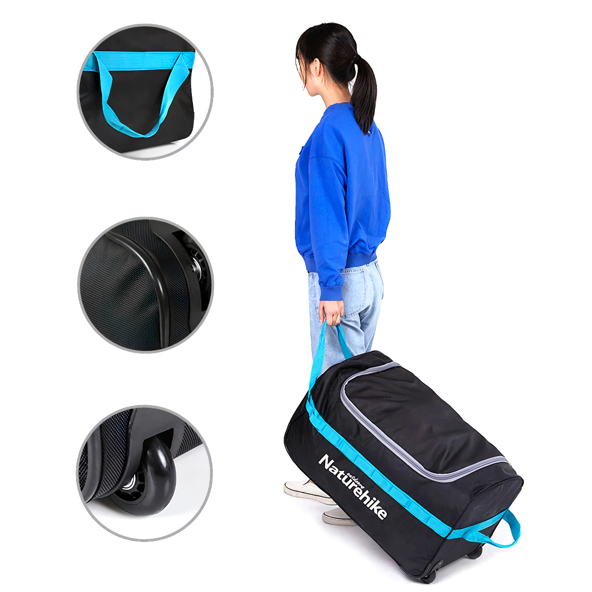 NatureHike Vali Kéo Cắm Trại - Du Lịch Cao Cấp Gấp Gọn, Chống Nước