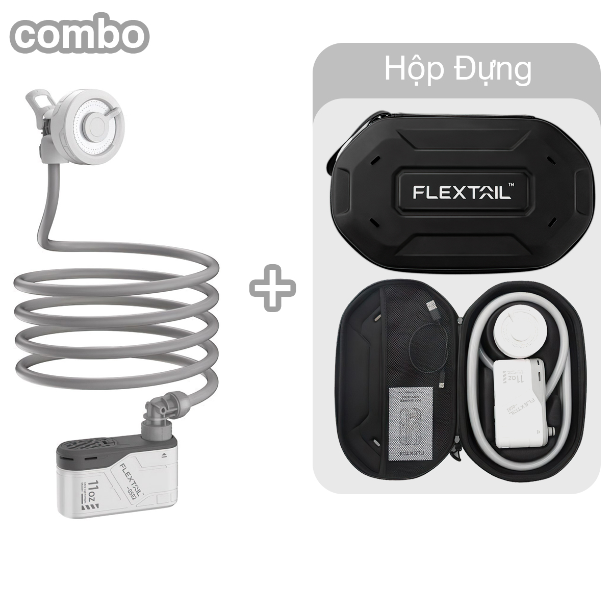 Flextail Max Shower Vòi tắm dã ngoại cắm trại kèm bơm áp suất cao