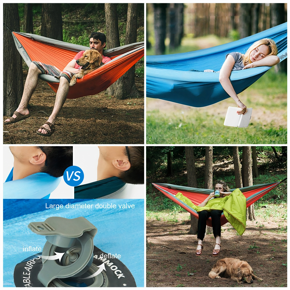 Naturehike NH21DC012 Võng Đôi Cắm Trại Double Person Hammock