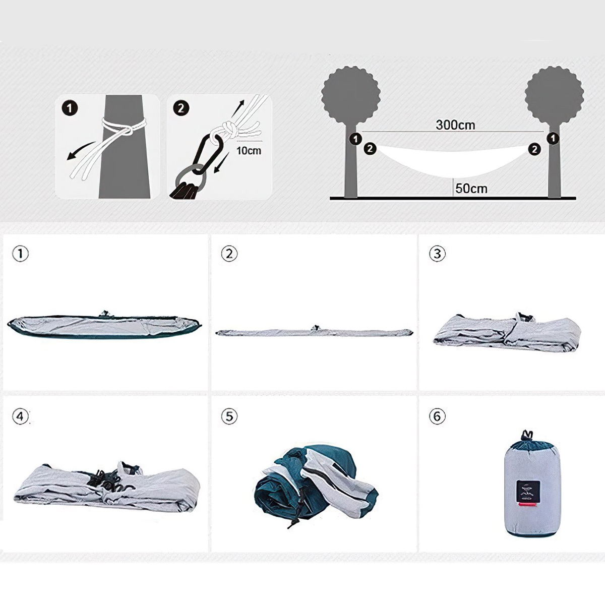 Naturehike Nh17D012-C Võng Đơn Cắm Trại Chống Nước