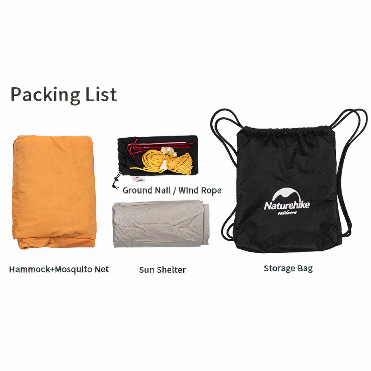 Naturehike NH20ZP092 Võng đơn dã ngoại mang đi rừng