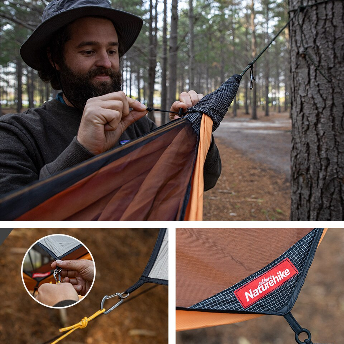 Naturehike NH20ZP092 Võng đơn dã ngoại mang đi rừng