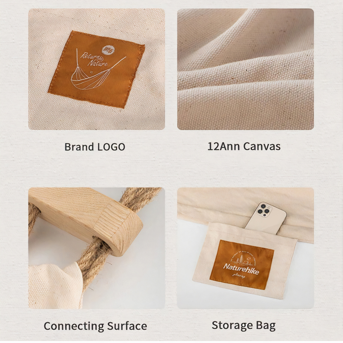 Naturehike Võng đơn Glamping vải bố cực sang