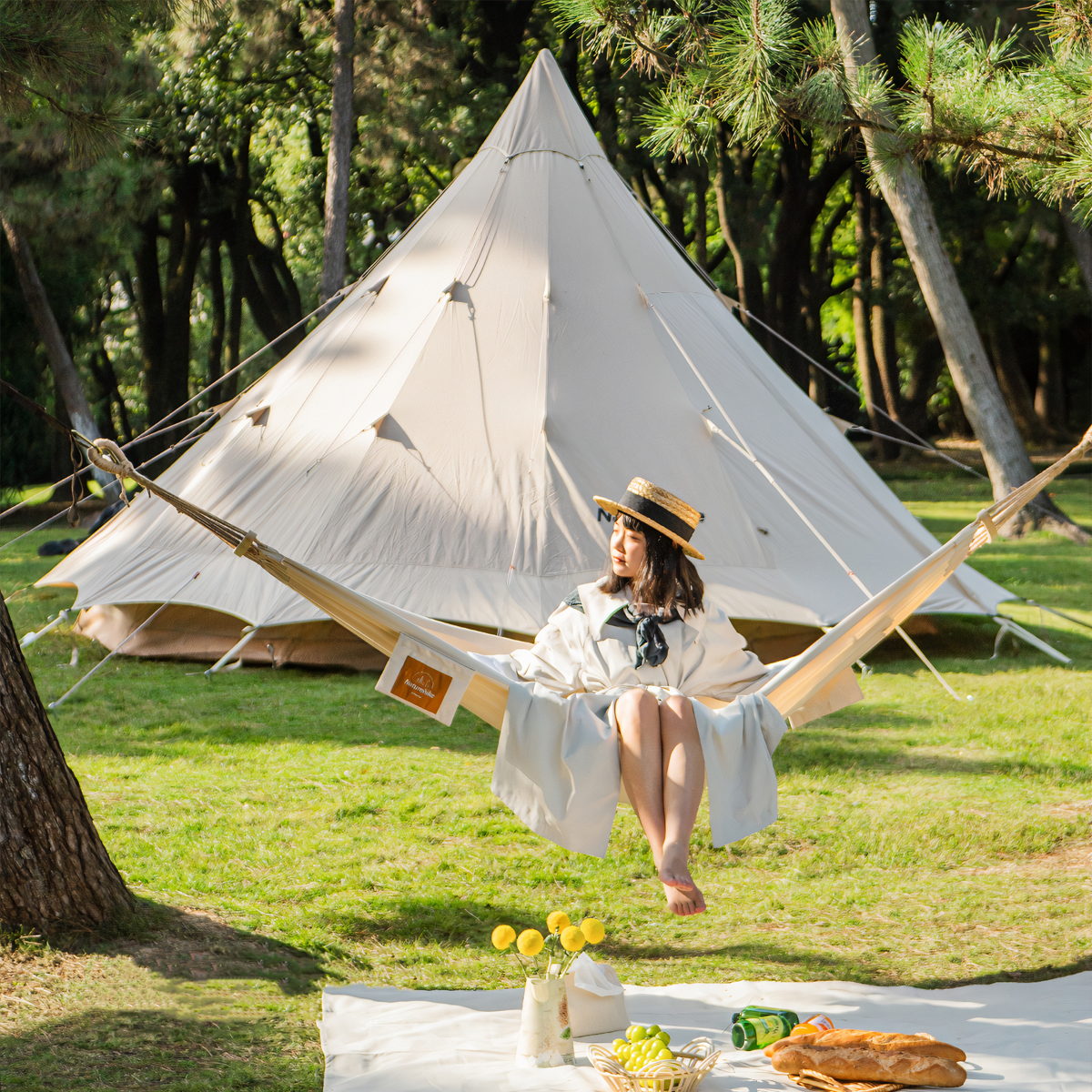 Naturehike Võng đơn Glamping vải bố cực sang