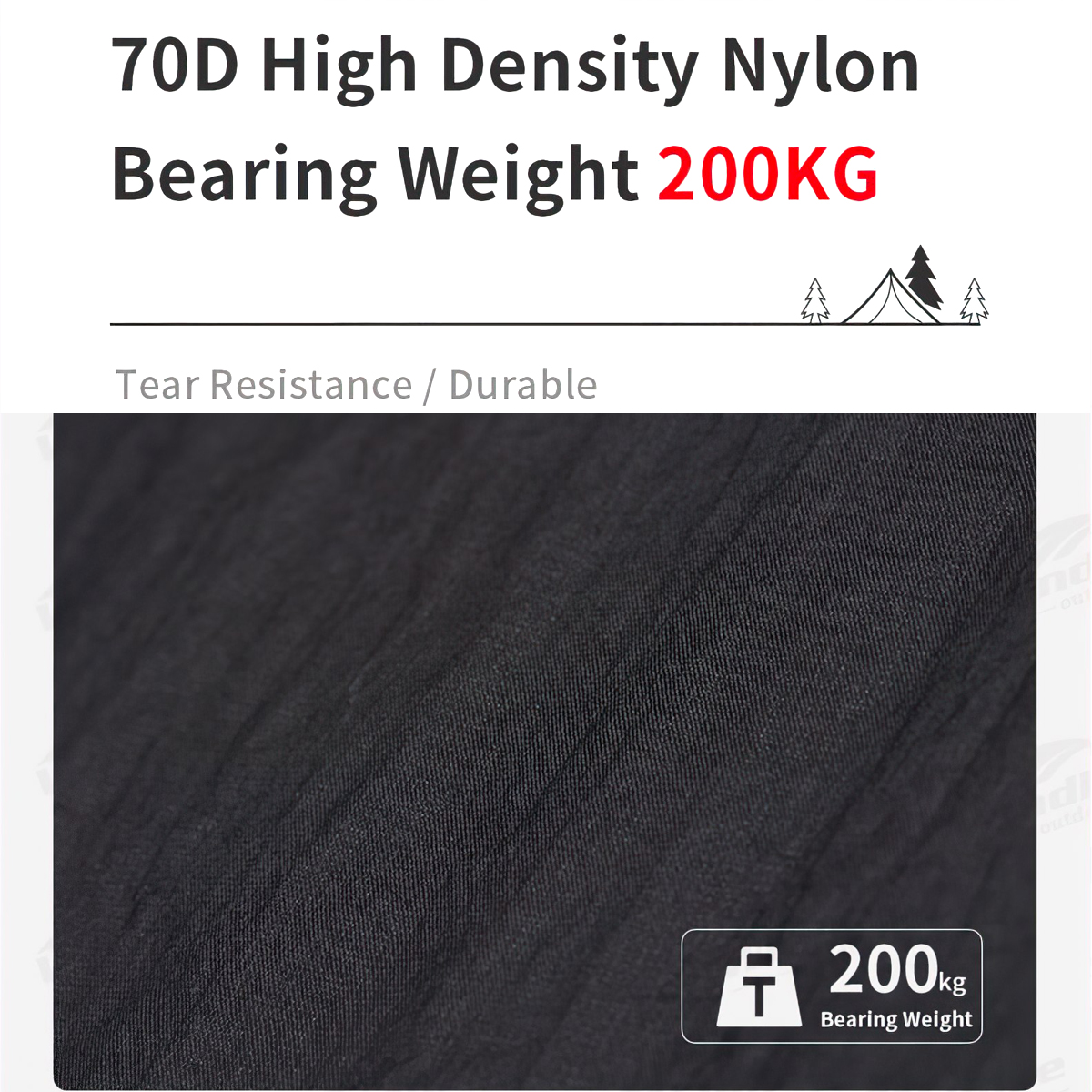 Naturehike CNH22HJ001 Võng Mùng Chống Muỗi Cắm Trại Du Lịch 3 Trong 1