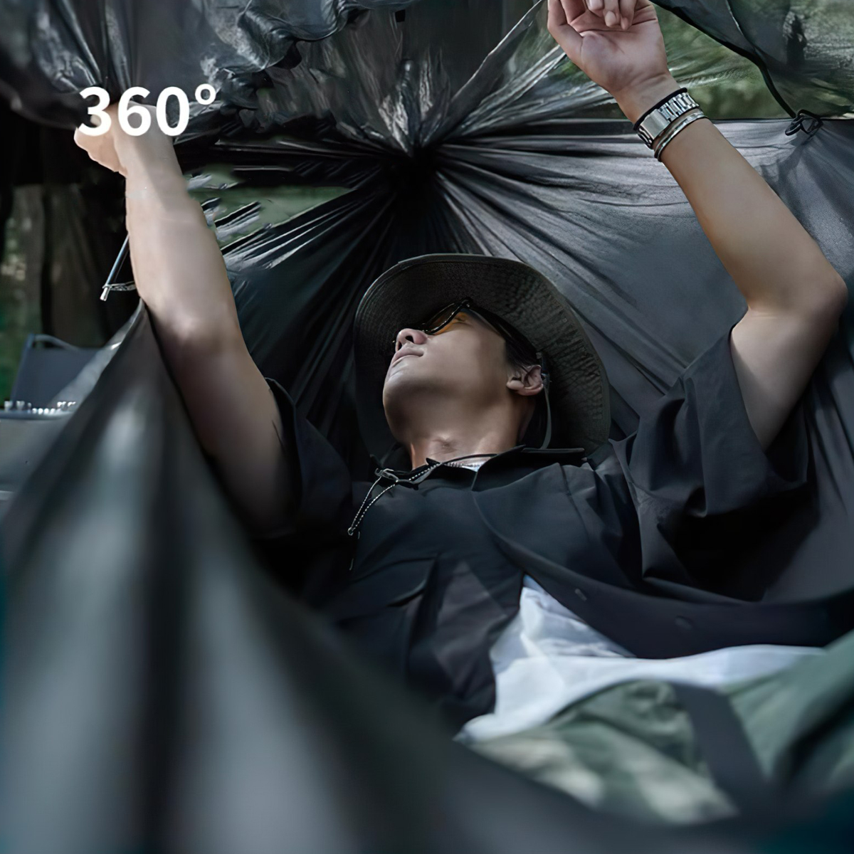 Naturehike CNH22HJ001 Võng Mùng Chống Muỗi Cắm Trại Du Lịch 3 Trong 1