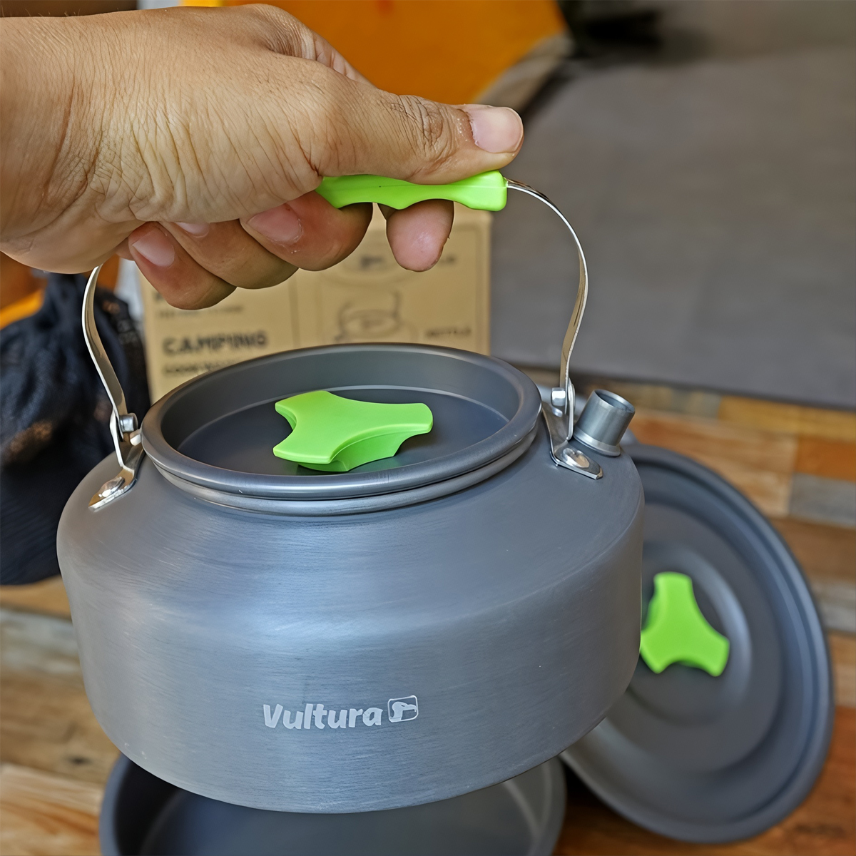 Vultura Bộ Nồi - Chảo - Ấm Nhôm Trekking Dã Ngoại Cắm Trại VTR-PS2501, VTR-PS2502